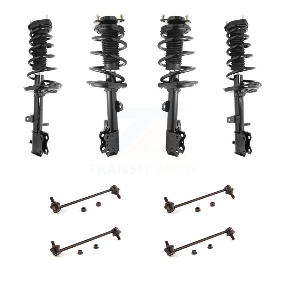 Front Rear Complete Strut & TOR sway Bar Link Kit (8Pc) For 2013-2016 Toyota Venza AWD KSS-107840