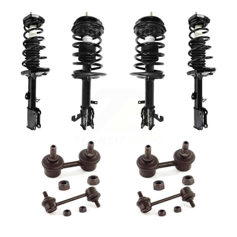 Front Rear Complete Strut & TOR sway Bar Link Kit (8Pc) For 1998-2002 Chevrolet Prizm KSS-107842