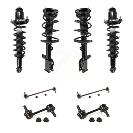 Front Rear Complete Strut & TOR sway Bar Link Kit (8Pc) For 2003-2006 Toyota Corolla KSS-107844