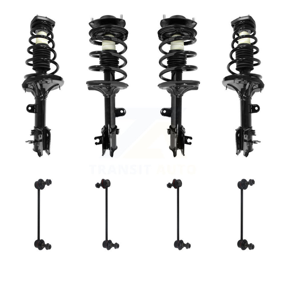Front Rear Complete Strut & TOR sway Bar Link Kit (8Pc) For Hyundai Tucson Kia Sportage KSS-107846