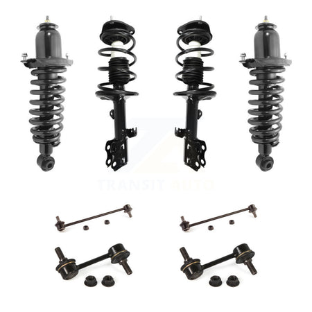 Front Rear Complete Strut & TOR Bar Link Kit (8Pc) For Toyota Matrix Pontiac Vibe AWD KSS-107847