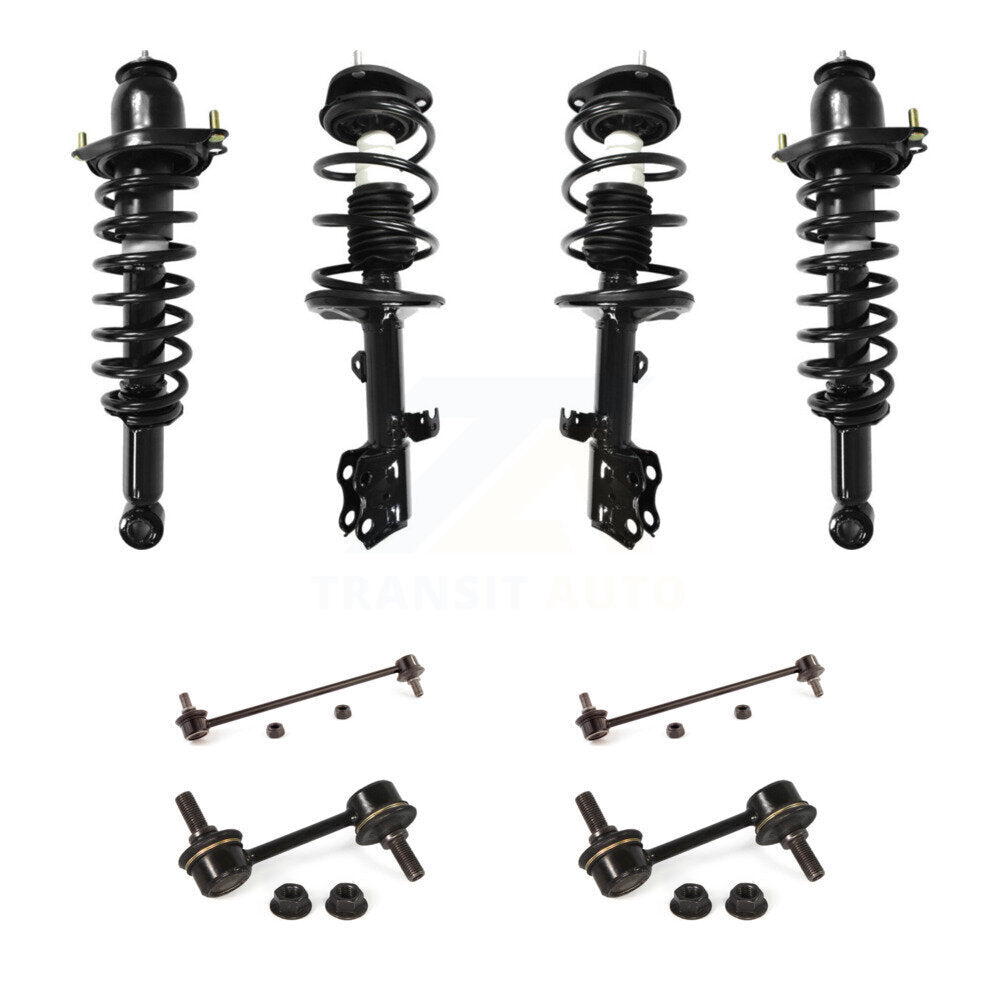 Front Rear Complete Strut & TOR Bar Link Kit (8Pc) For 2010 Pontiac Vibe FWD with 1.8L KSS-107848
