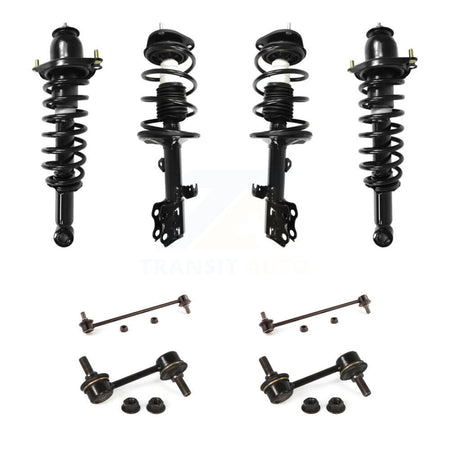 Front Rear Complete Strut & TOR Bar Link Kit (8Pc) For 2010 Pontiac Vibe FWD with 1.8L KSS-107848
