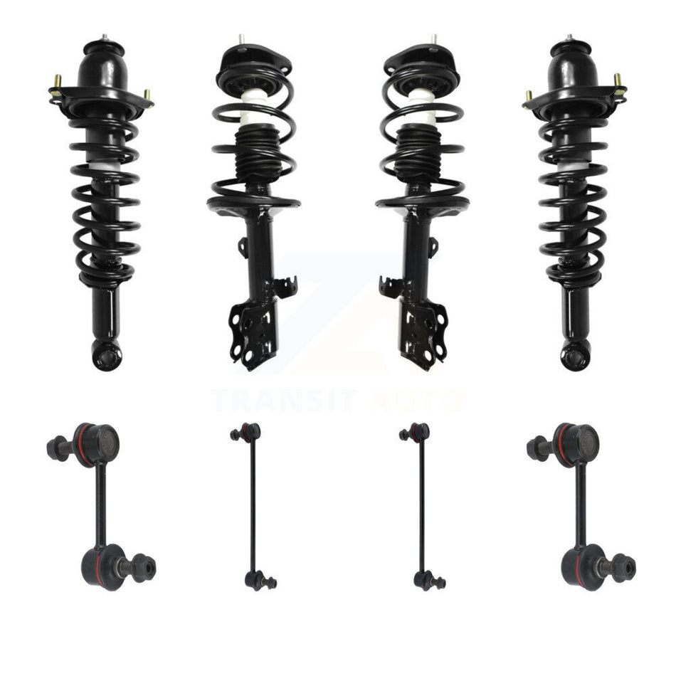 Front Rear Complete Strut & TOR Bar Link Kit (8Pc) For 2010 Pontiac Vibe FWD with 1.8L KSS-107848