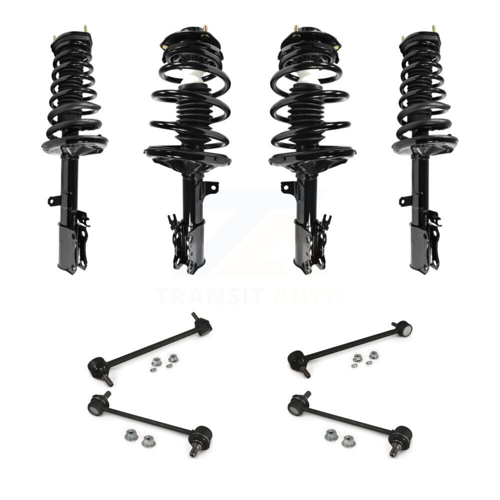Front Rear Complete Strut & TQ Bar Link Kit (8Pc) For Toyota Camry Solara Avalon Lexus KSS-107856