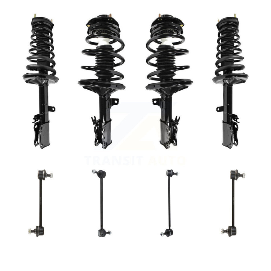 Front Rear Complete Strut & TQ Bar Link Kit (8Pc) For Toyota Camry Solara Avalon Lexus KSS-107856