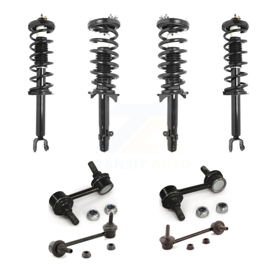 Front Rear Complete suspension Strut & TQ sway Bar Link Kit (8Pc) For 2009-2014 Acura TSX KSS-107858