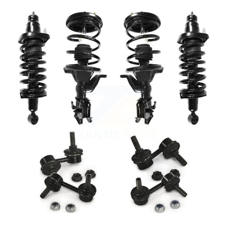 Front Rear Complete suspension Strut & TQ Bar Link Kit (8Pc) For Honda Civic Acura EL KSS-107859