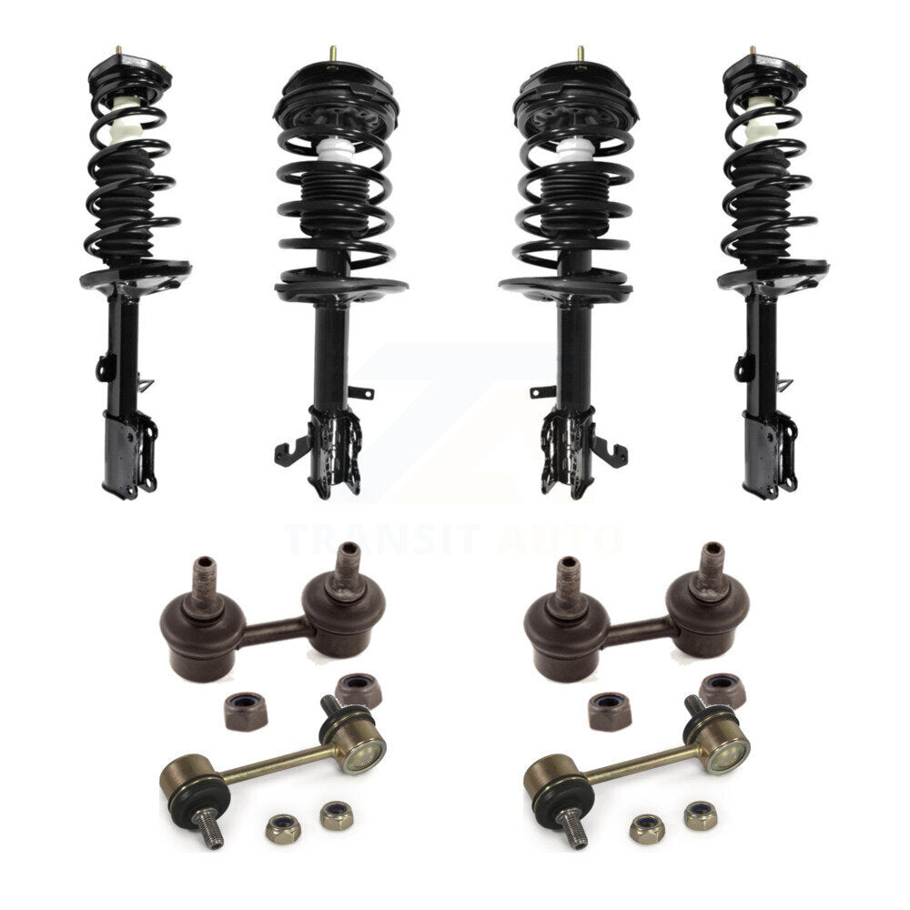 Front Rear Complete Strut & TQ sway Bar Link Kit (8Pc) For 1998-2002 Chevrolet Prizm KSS-107862