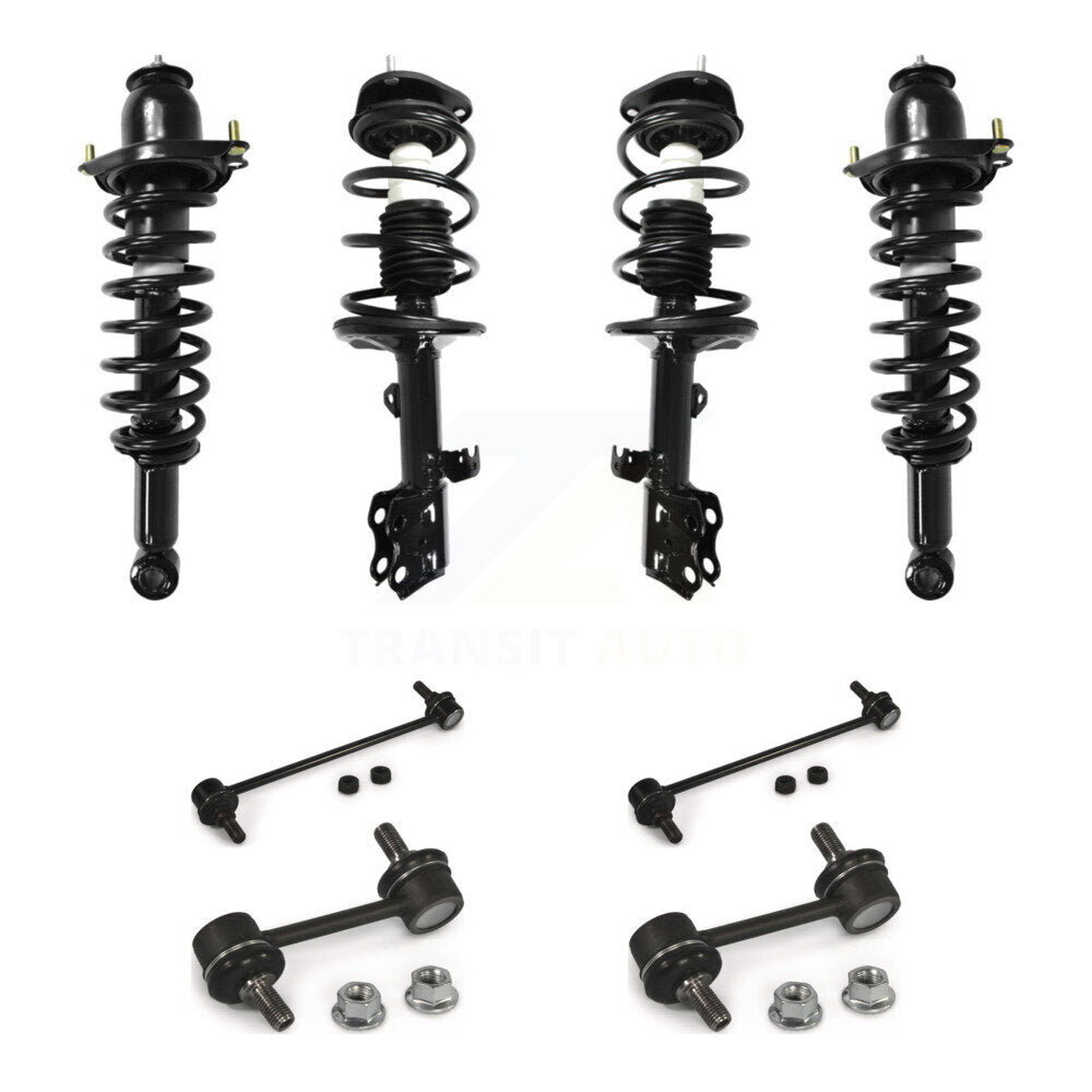 Front Rear Complete Strut & TQ Bar Link Kit (8Pc) For 2010 Pontiac Vibe FWD with 1.8L KSS-107865