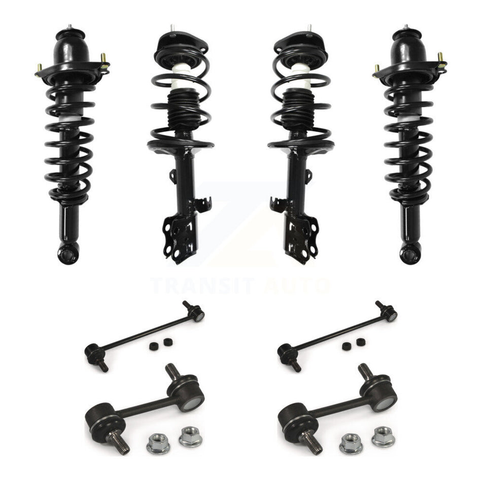 Front Rear Complete Strut & TQ Bar Link Kit (8Pc) For 2010 Pontiac Vibe FWD with 1.8L KSS-107865