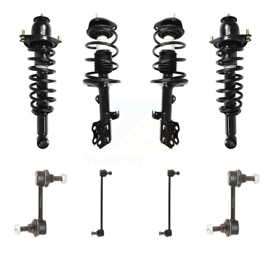 Front Rear Complete Strut & TQ Bar Link Kit (8Pc) For 2010 Pontiac Vibe FWD with 1.8L KSS-107865