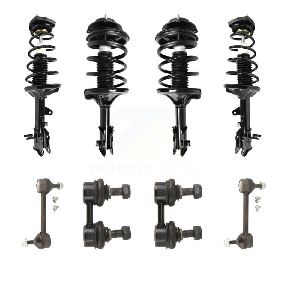 Front Rear Complete Strut & TQ sway Bar Link Kit (8Pc) For 2001-2006 Hyundai Elantra KSS-107866