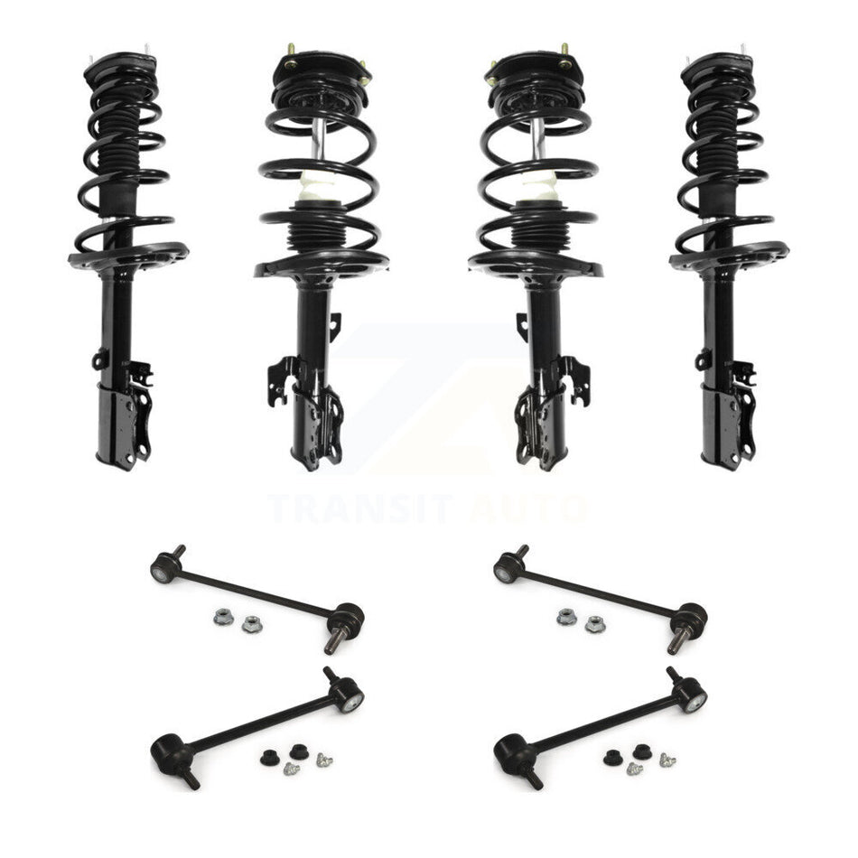 Front Rear Complete Strut & TQ Bar Link Kit (8Pc) For Toyota Camry Solara Lexus ES330 KSS-107871