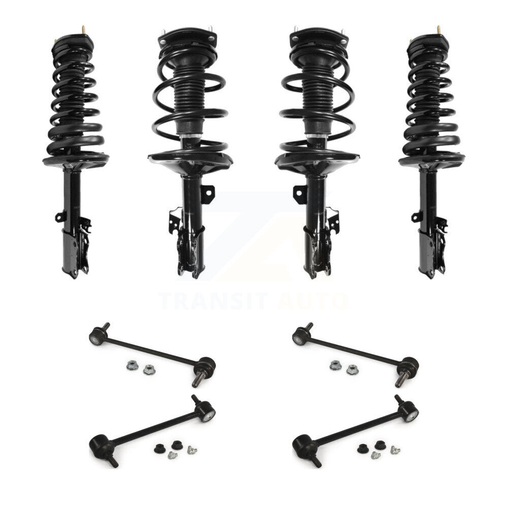 Front Rear Complete Strut & TQ Bar Link Kit (8Pc) For 2002-2003 Toyota Camry Lexus ES300 KSS-107873