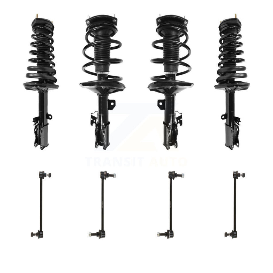 Front Rear Complete Strut & TQ Bar Link Kit (8Pc) For 2002-2003 Toyota Camry Lexus ES300 KSS-107873