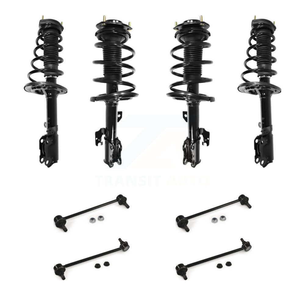 Front Rear Complete Strut & TQ Bar Link Kit (8Pc) For Toyota Camry Excludes SE Models KSS-107875