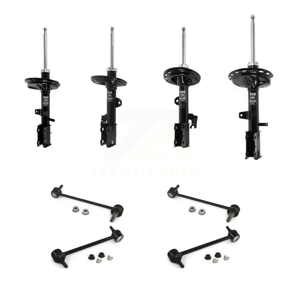 Front Rear suspension Strut & TQ sway Bar Link Kit (8Pc) For 2009-2015 Toyota Venza AWD KSS-107888