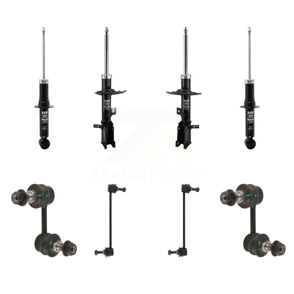Front Rear suspension Strut & TQ sway Bar Link Kit (8Pc) For 2011-2019 Dodge Journey KSS-107906