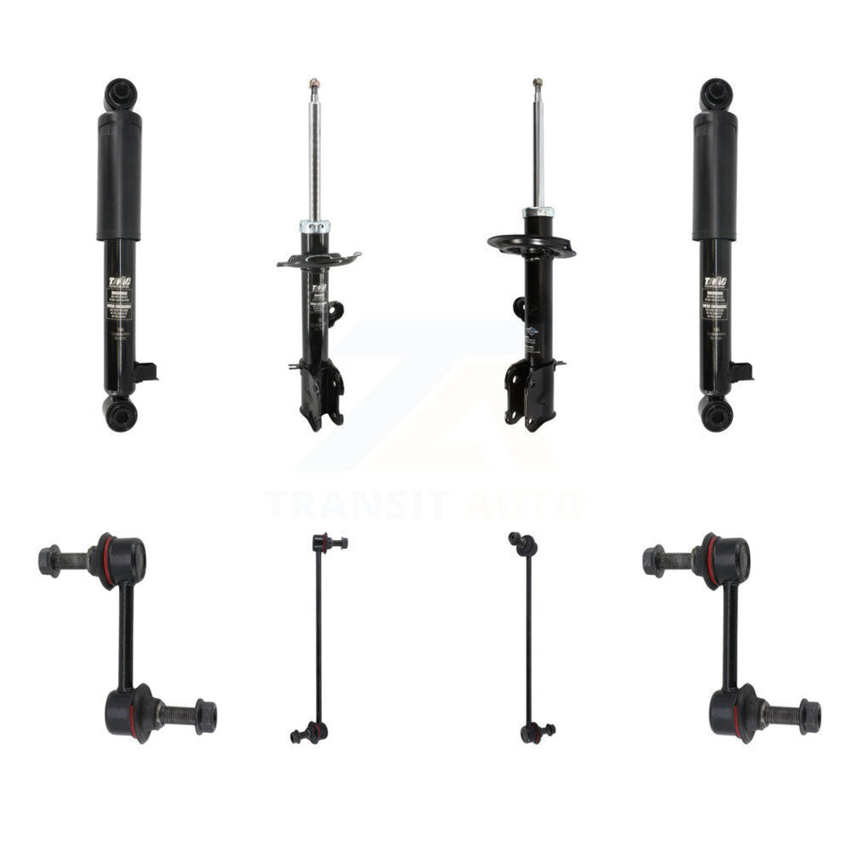 Front Rear Strut Shock & TOR Bar Link Kit (8Pc) For Hyundai Santa Fe Kia Sorento KSS-107918