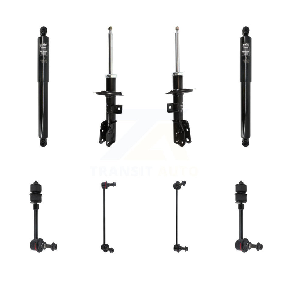 Front Rear Strut Shock & TOR sway Bar Link Kit (8Pc) For Chevrolet Equinox Pontiac KSS-107921