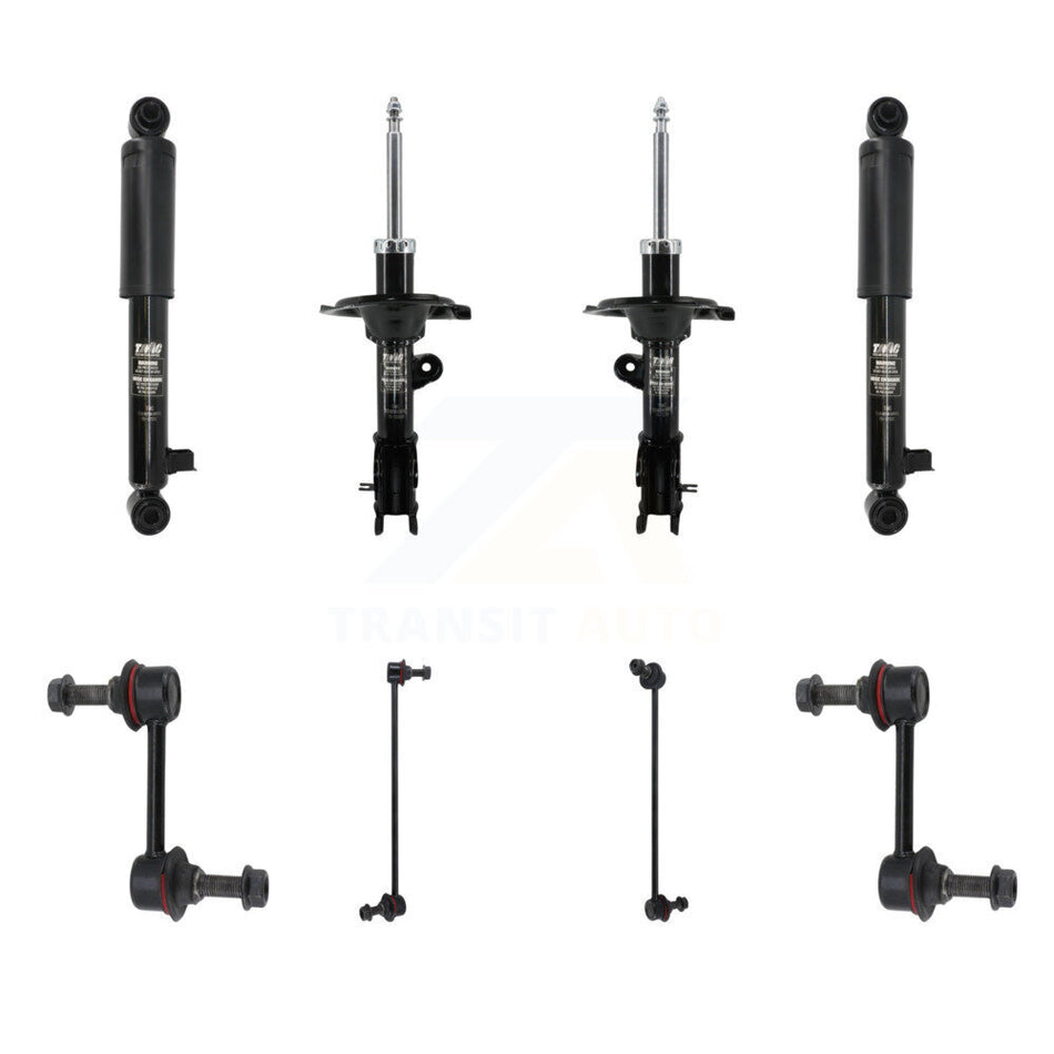 Front Rear Strut Shock & TOR sway Bar Link Kit (8Pc) For 2007-2009 Hyundai Santa Fe KSS-107923