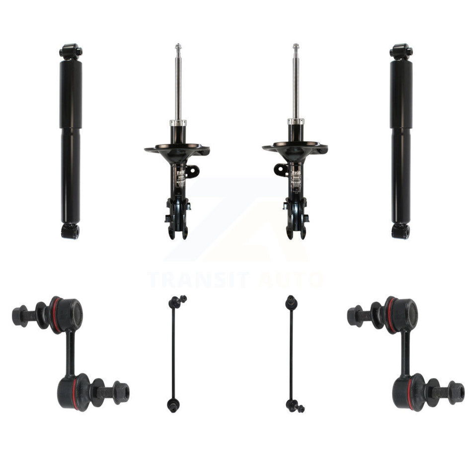 Front Rear Strut Shock & TOR Bar Link Kit (8Pc) For Kia Sedona Hyundai Entourage KSS-107926
