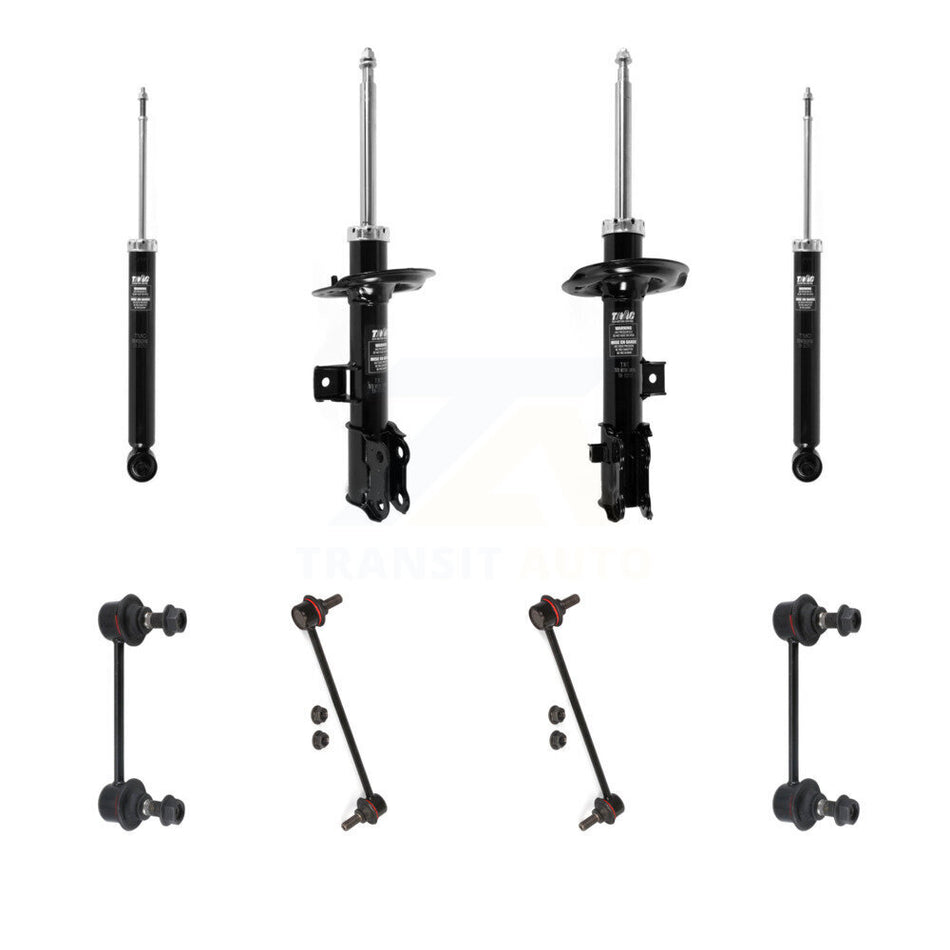 Front Rear Strut Shock & TOR sway Bar Link Kit (8Pc) For Hyundai Tucson Kia Sportage KSS-107929