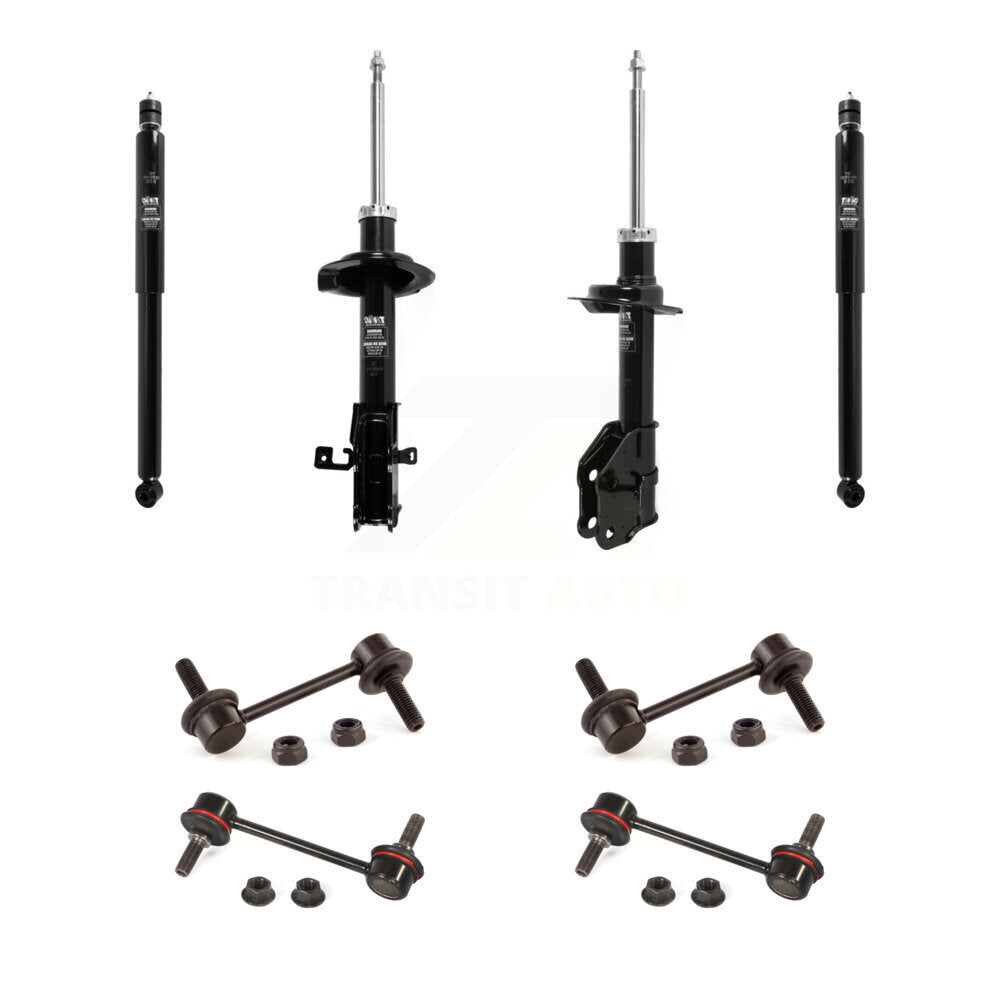 Front Rear Suspension Strut Shock & TOR Bar Link Kit (8Pc) For Ford Edge Lincoln MKX KSS-107933