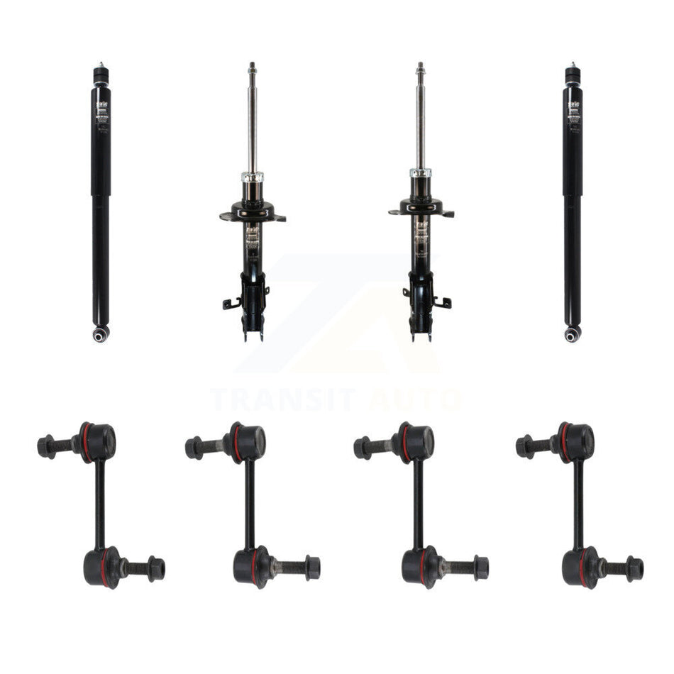 Front Rear Strut Shock & TOR Bar Link Kit (8Pc) For 2007-2010 Ford Edge Lincoln MKX KSS-107934