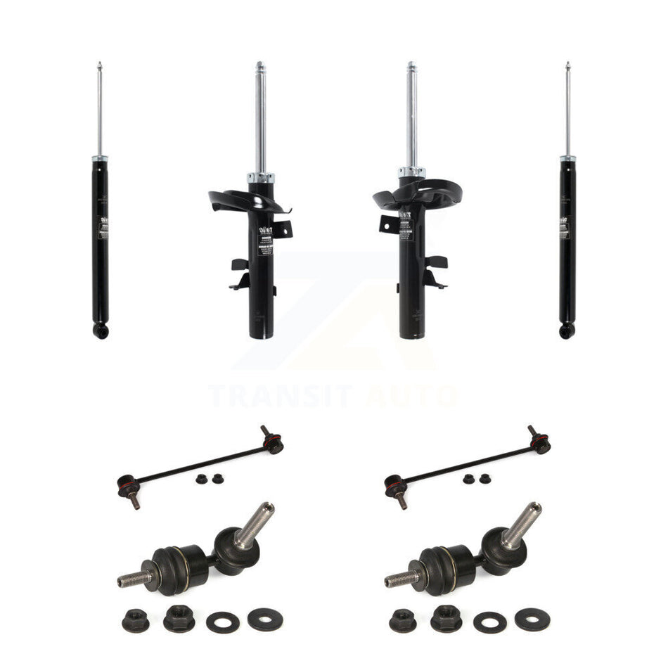 Front Rear Suspension Strut Shock & TOR sway Bar Link Kit (8Pc) For Ford Focus KSS-107935