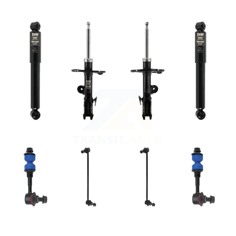 Front Rear Suspension Strut Shock & TOR Bar Link Kit (8Pc) For 2006-2012 Toyota RAV4 KSS-107948