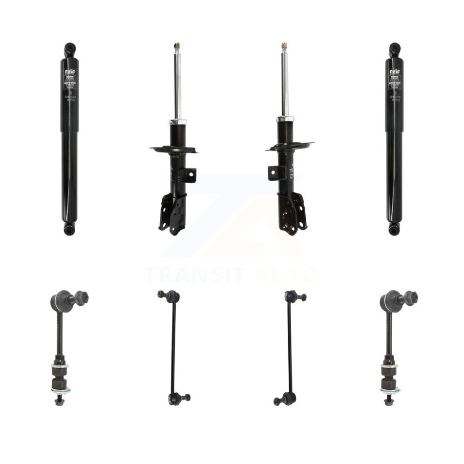 Front Rear Strut Shock & TQ Bar Link Kit (8Pc) For Chevrolet Equinox GMC Terrain KSS-107953