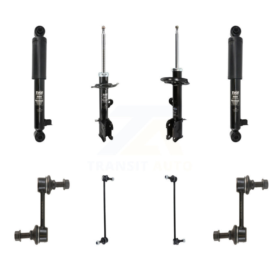 Front Rear Strut Shock & TQ sway Bar Link Kit (8Pc) For Hyundai Santa Fe Kia Sorento KSS-107955