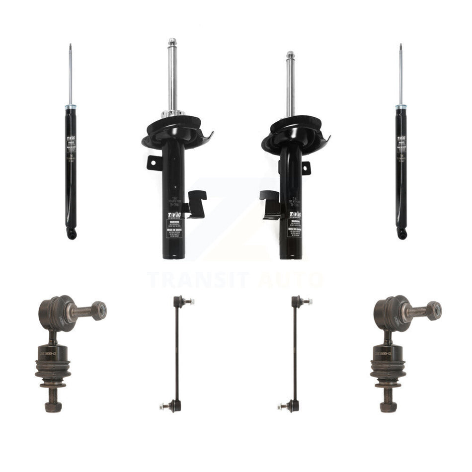 Front Rear Suspension Strut Shock & TQ sway Bar Link Kit (8Pc) For 2012-2015 Mazda 5 KSS-107958