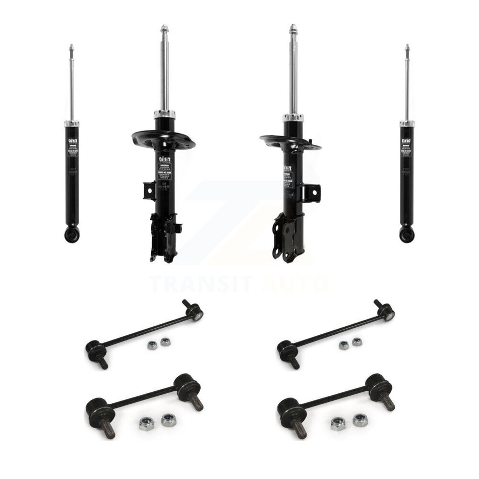 Front Rear Strut Shock & TQ sway Bar Link Kit (8Pc) For Hyundai Tucson Kia Sportage KSS-107960