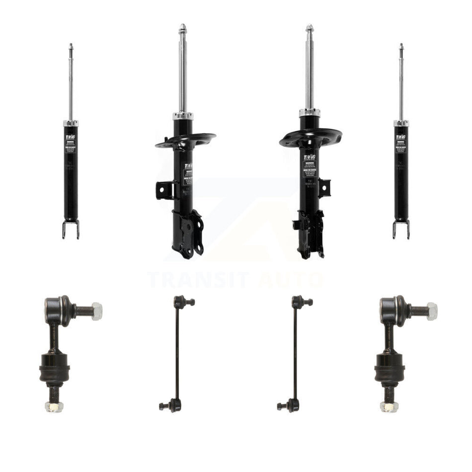 Front Rear Strut Shock & TQ sway Bar Link Kit (8Pc) For Hyundai Tucson Kia Sportage KSS-107963