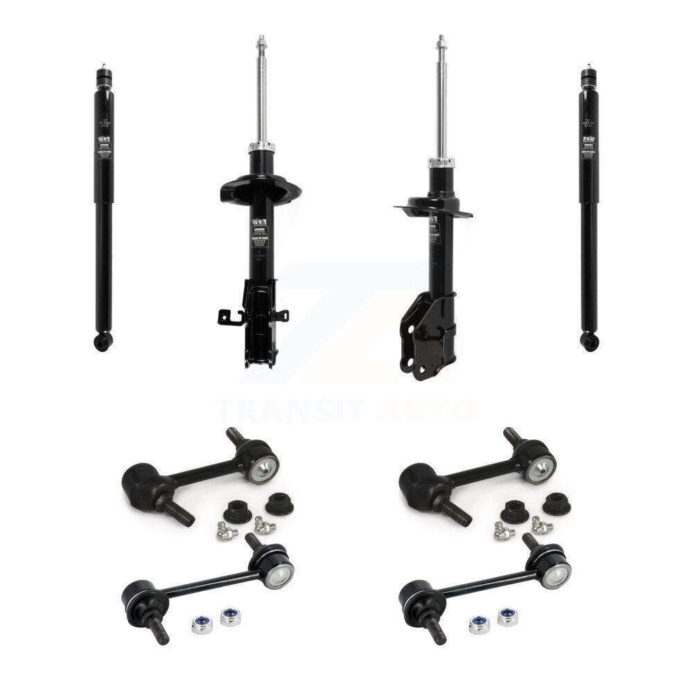 Front Rear Suspension Strut Shock & TQ Bar Link Kit (8Pc) For Ford Edge Lincoln MKX KSS-107964