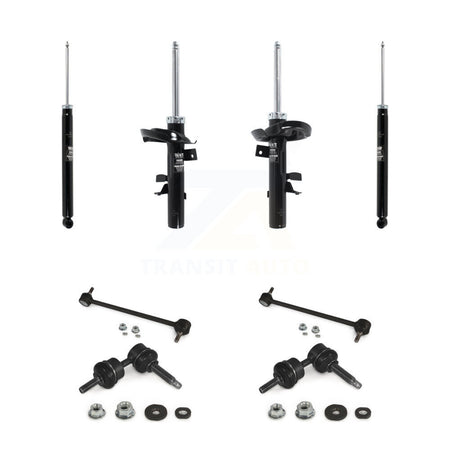 Front Rear Suspension Strut Shock & TQ sway Bar Link Kit (8Pc) For Ford Focus KSS-107966