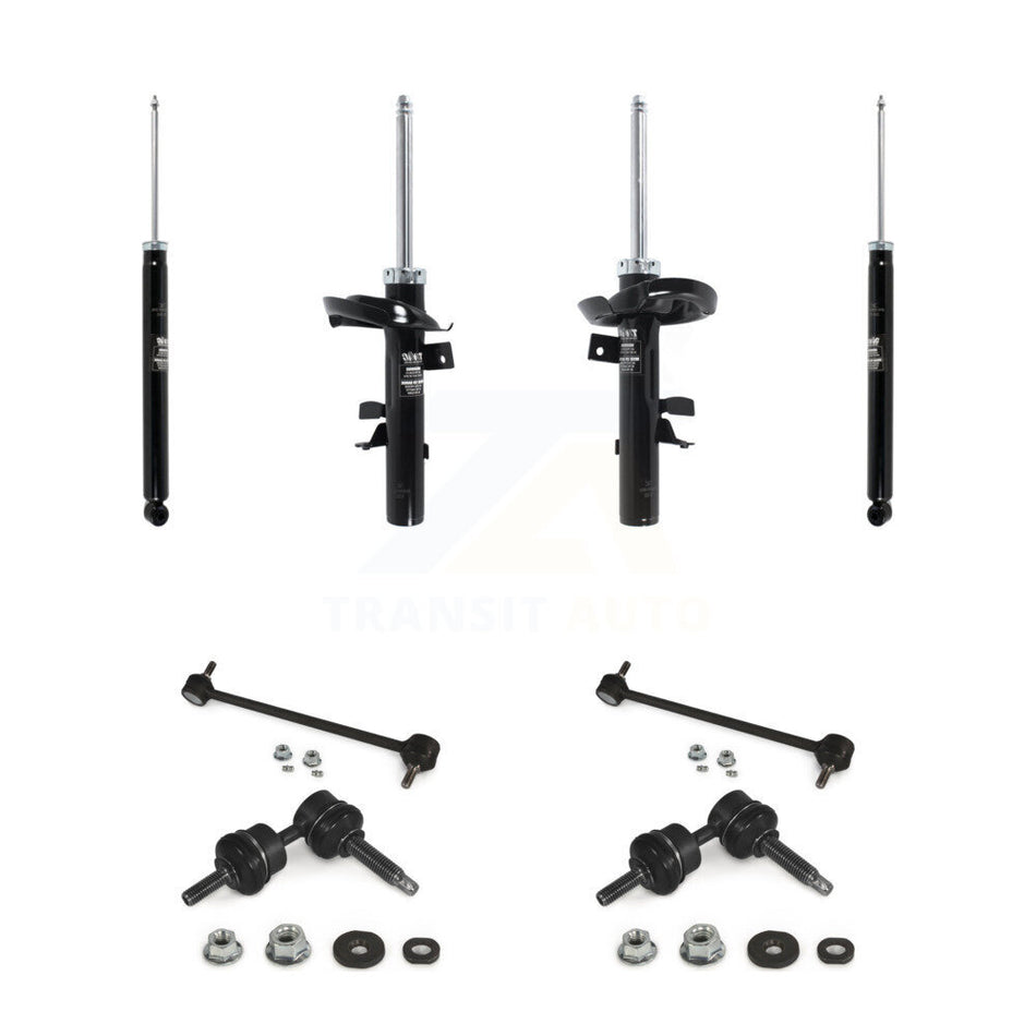 Front Rear Suspension Strut Shock & TQ sway Bar Link Kit (8Pc) For Ford Focus KSS-107966
