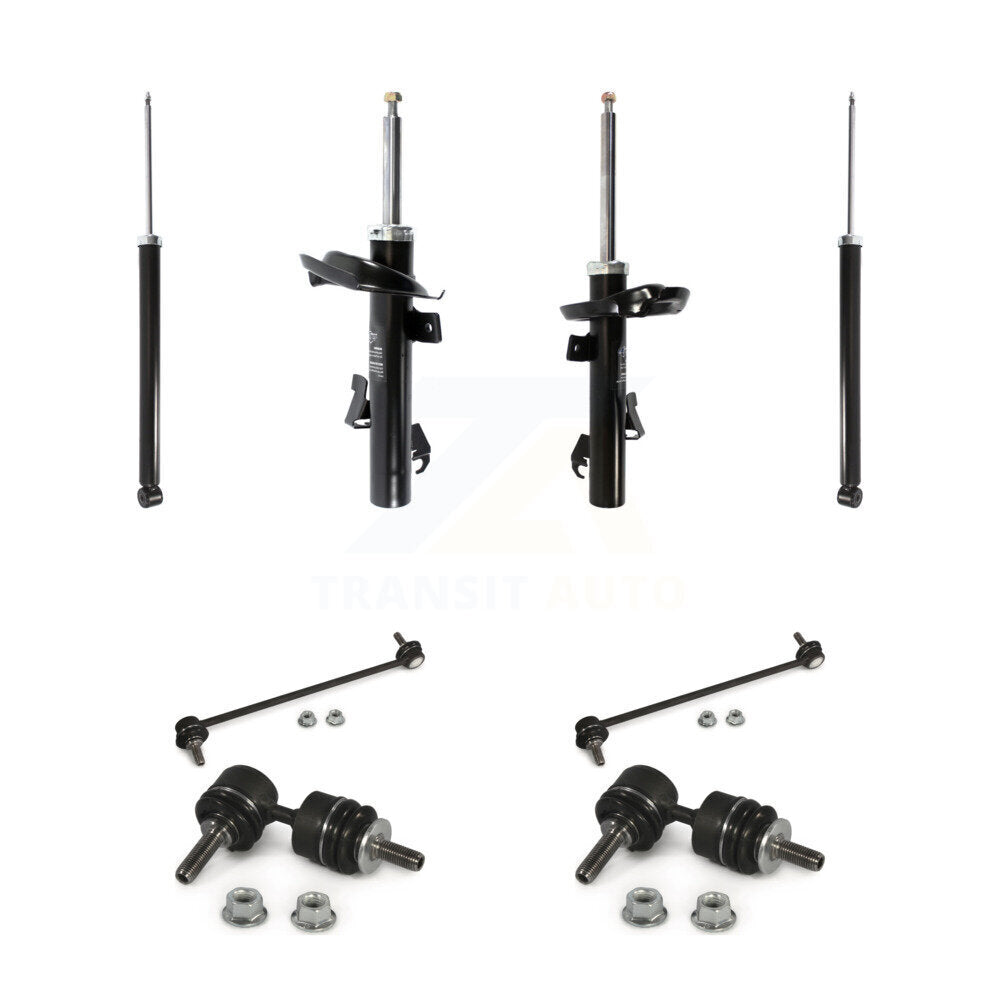 Front Rear Suspension Strut Shock & TQ sway Bar Link Kit (8Pc) For Volvo S40 C30 V50 KSS-107973