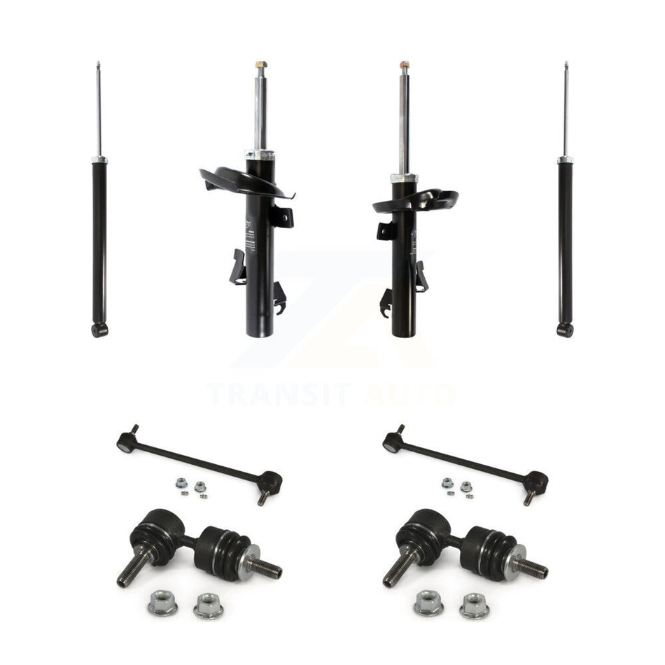 Front Rear Suspension Strut Shock & TQ sway Bar Link Kit (8Pc) For Volvo S40 C30 V50 KSS-107974