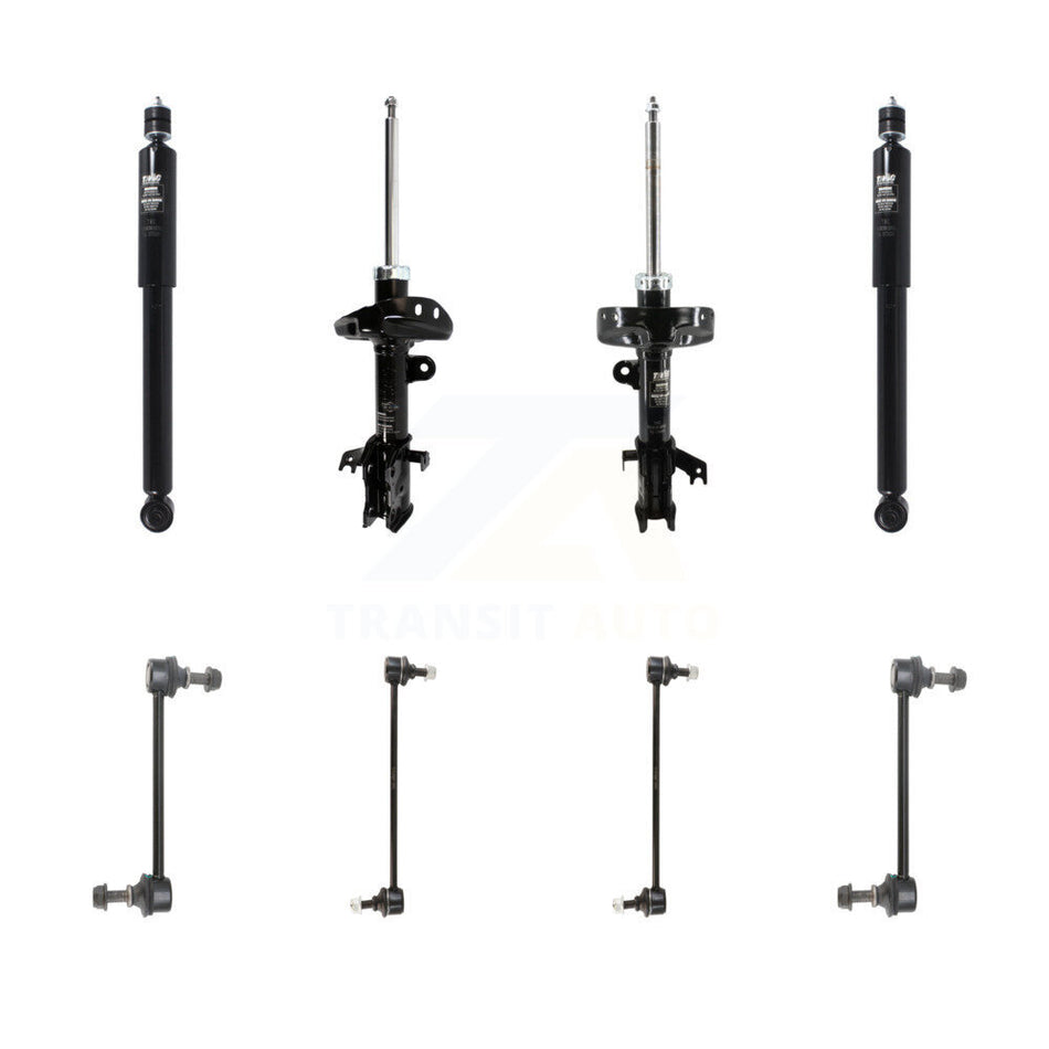 Front Rear Suspension Strut Shock & TQ Bar Link Kit (8Pc) For 2007-2012 Acura RDX KSS-107976