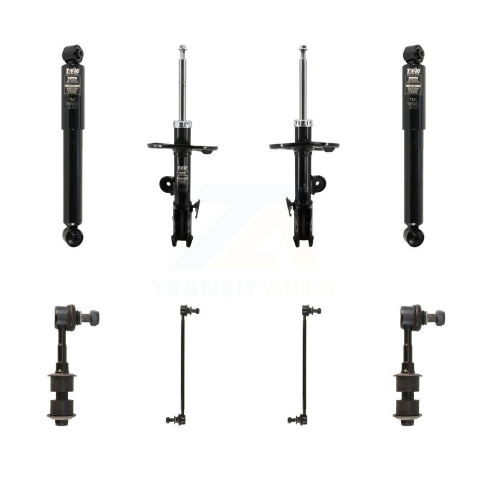 Front Rear Suspension Strut Shock & TQ Bar Link Kit (8Pc) For 2006-2012 Toyota RAV4 KSS-107977