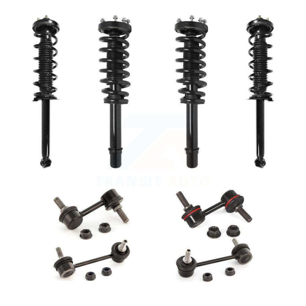 Front Rear Complete suspension Strut & TOR sway Bar Link Kit (8Pc) For 2004-2006 Acura TL KSS-107978