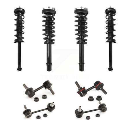 Front Rear Complete suspension Strut & TOR sway Bar Link Kit (8Pc) For 2004-2006 Acura TL KSS-107978