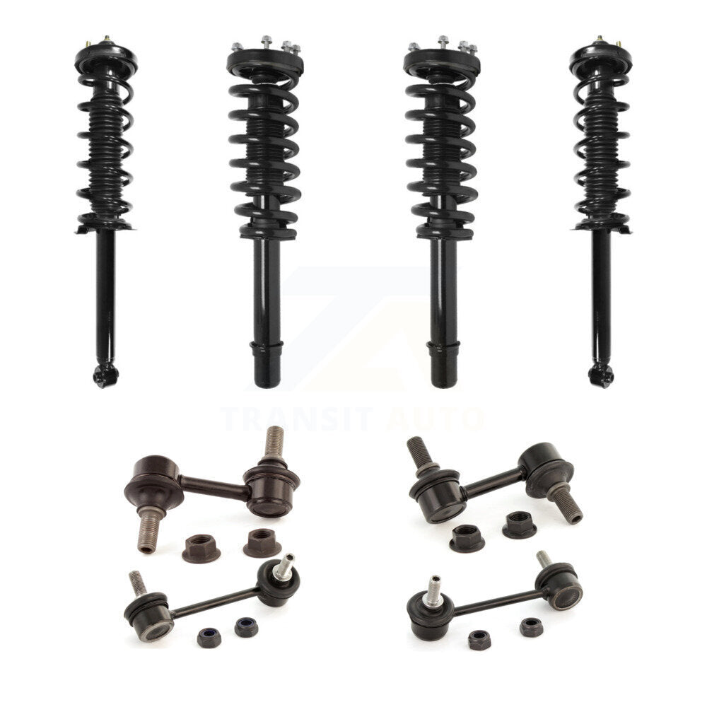 Front Rear Complete suspension Strut & TOR sway Bar Link Kit (8Pc) For 2007-2008 Acura TL KSS-107979