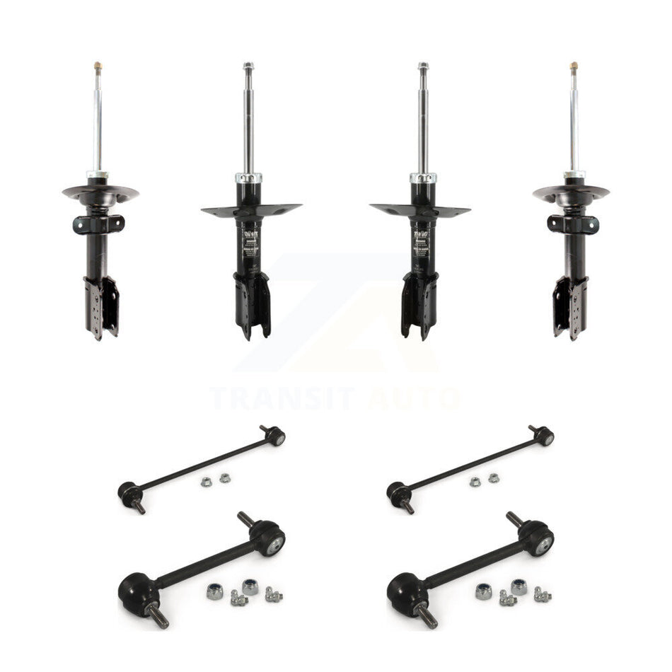Front Rear Strut & TQ Bar Link Kit For 08-09 Buick Allure 5.3L With 16" Factory Wheels KSS-108173