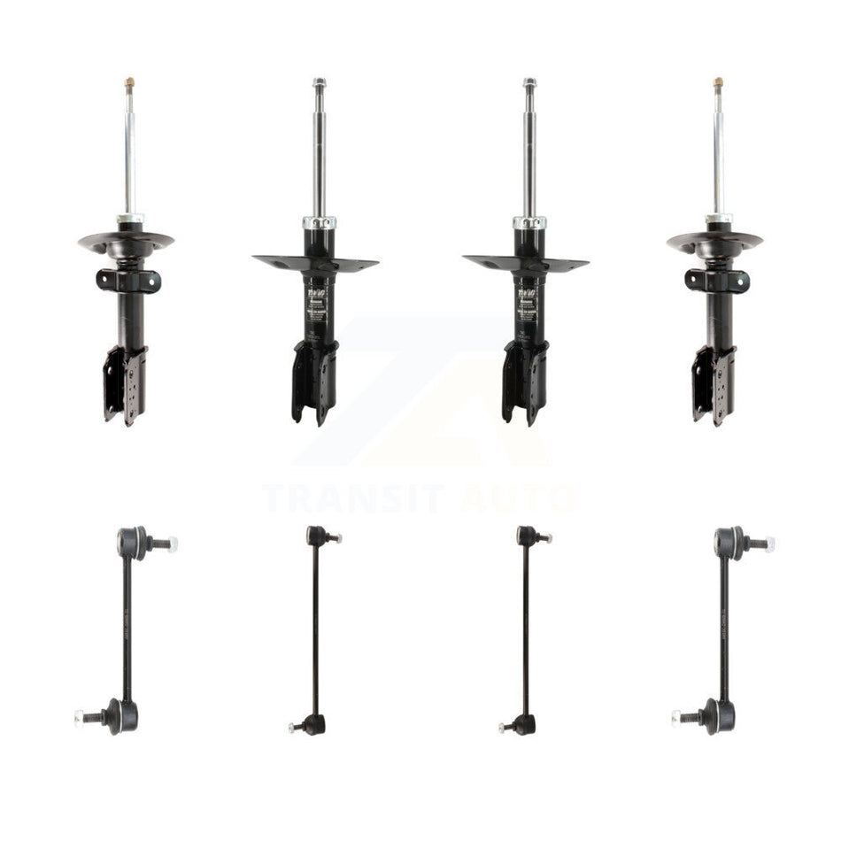 Front Rear Strut & TQ Bar Link Kit For 08-09 Buick Allure 5.3L With 16" Factory Wheels KSS-108173