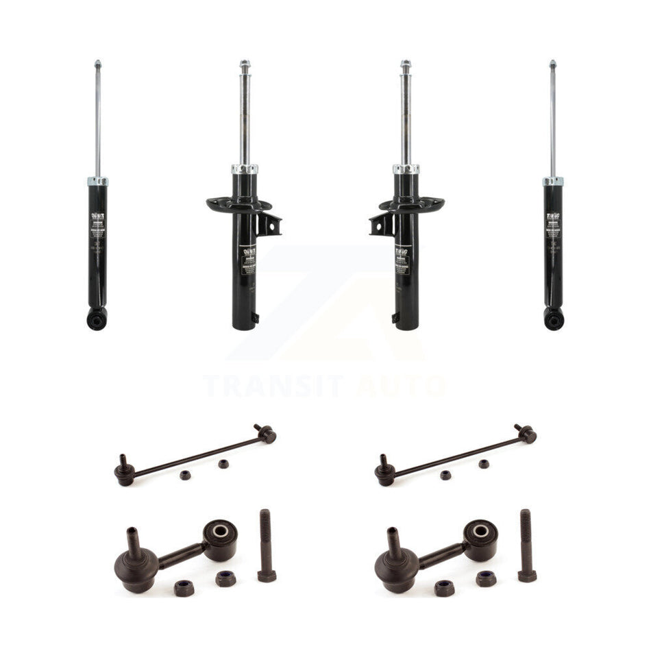 Front Rear Strut Shock & TOR Bar Link Kit For Volkswagen Jetta Golf Rabbit Passat CC KSS-108180